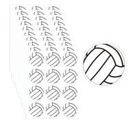 120pcs 1.18 Inch Volleyball Stickers for Scrapbooking, 10 Sheets Volleyball Decal Self-Adhesive Decorative Seal Ball Stickers Sports Volleyball Party Favors for Kids Teens Water Bottle