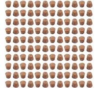 120Pcs 1/2 Inch Tapered Natural Cork Stoppers, 11-14mm Small Bottle Cork Plugs, Reusable Sealing Corks for Wine Beer Jars Apothecary DIY Crafts Wedding Party Favors
