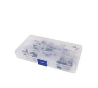 120Pcs 12 Kinds Electrolytic Capacitors Range1UF-470UF Assortment Kit, 16V/25V/50V Aluminum Radial Electrolytic Capacitors BIANMTSW(Without box)