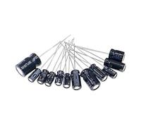 120pcs 12 Value 1uF~470uF Electrolytic Capacitors Assortment Kit 10pcs Each Value RRBXXUYN