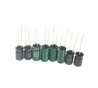 120PCS/125PCS 16V 25V 50V DIY Electronic Capacitor Assortment Set - 25 Values/15Values 1uF-2200uF Electrolytic Capacitor Kit BIANMTSW(120PCS - 15Values)