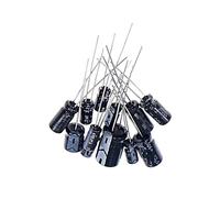 120pcs 12value *10pcs 1uF ~ 470uF Capacitors set Kit 16V 25V 50V 1UF 2.2UF 3.3UF 4.7UF 10UF 22UF Electrolytic Capacitor pack CZAOINCU