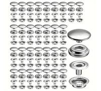 120pcs 15mm Snap Kit - 30 Sets Marine Grade Snap Fastener Stainless Steel Snap Buttons for Boat Cover,Sewing Leather,Canvas