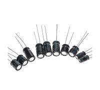 120pcs 16V 25V 50V Aluminum Electrolytic Capacitor Set Pack,12 Values*10pcs 0.22UF~470UF Capacitors Assortment Kit BIANMTSW
