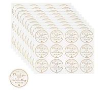 120Pcs 2 Inch Thank You Stickers, Thank You for Celebrating with Me Stickers, Gold Round Adhesive Personalised Labels Stickers