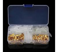 120pcs 3.5mm Connectors Crimp Female Spade Terminals Male Clear Insulating Sleeve Cover Protection Wire for Car