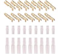 120pcs 3.5mm Electrical Wire Connectors Crimp Terminals Male Female Fast Butt For Motorcycle with Insulating Sleeve Cover