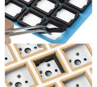 120pcs 3.5mm Mechanical Keyboard Switch Sticker, Keyboard Switch Film Noise Dampeners Sheet Inter-Axis Shaft Silencer Foam Pads Switch Film for Gaming Keyboard DIY Switches (EVA)
