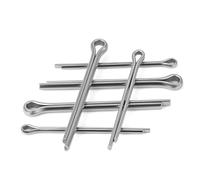 120pcs 304 Stainless Steel Cotter Pin Metal U Clip Fixing Shaft Lock Split Pins M4-M8 for Trucks(M8,80mm)