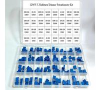 120Pcs 3296W 3296X 20R - 2M 32values Multiturn Trimmer Potentiometer Kit High Precision 3296 Variable Resistor With Free Box