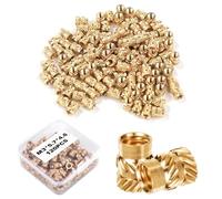 120pcs 3D Printing Brass Nuts,M3x5.7x4.6mm Threaded Heat Set Inserts Knurled Brass Nuts Heat Embedment Nut for 3D Printing Parts Loptop Automotive Plastic Shell