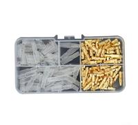 120PCS 4 0mm Male Female Brass Wire Terminals Connector Set for Motorcycles Cars Boats Electrical