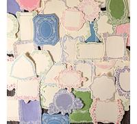 120PCS/4 Boxes Vintage Scrapbook Paper, Relief Scrapbooking Kits, Grace Embossed Paper, for Planners, Notebooks, Sticky Notes, and Memos.