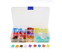 120Pcs 5A 7.5A 10A 15A 20A 25A 30A 35A 40A ATM Auto Car Truck SUV Mini Blade Type Fuse Kit Protected circuits