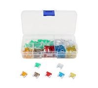 120Pcs 5A 7.5A 10A 15A 20A 25A 30A Auto Car Truck Low Mini Blade Fuse Kit Protected circuits