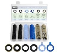 120PCS 6 Sizes Oil Drain Plug Gaskets Assortment Kits, Fit M12 M14 for Ford, Replace 097-119, 097-139, 097-116, 097-118, 097-021, 097-025