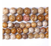 120PCS 6MM Natural Stone Coral Jade Chrysanthemum Beads for Jewelry Making DIY Bracelet