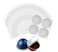 120Pcs 70mm Aluminum Foil Seal Lids for Nespresso Vertuo Reusable Capsules Coffee Pod Foli Lids Refillable Coffee Filter Foil Seals Lid