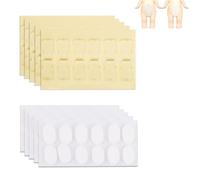 120pcs Adhesive Tape for Sonny Angel Hipper, Double-Sided Clear Sticky Putty Pads Mini Figures Glue Sticker Replacement Secure Hold for DIY Decor