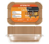 120Pcs Air Fryer Liners Compatible with Ninja Dual, Disposable Paper Inserts