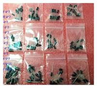 120pcs Aluminum Electrolytic Capacitor Kits 1set Of 12 Values 0.22/0.47/1/2.2/4.7/10/22/33/47/100/220/470UF Assortment Set Pack ZDVHOMCB