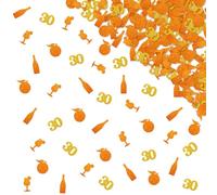 120pcs Aperol Spritz 30th Birthday Confetti, A Spritz Older Table Confetti, Orange Glitter Citrus Cocktail 30 Table Scatter, Cocktail Margarita 30th Birthday Party Decoration