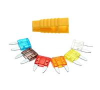 120pcs Assortment Car Fuse 5A 7 10A 15A 20A 25A 30A Amp Zinc Alloy Auto Type Fuses with Clip for Vehicle Boat Truck SUV Home Industrial Applications Clear Storage Box