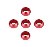 120Pcs Bird Aluminium Foot Ring Inner Diameter 8mm/10mm Pigeons Parrot Bird Outdoor Flying Training Identification Race Supplies(Red,Inner diameter 10mm)