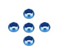120Pcs Bird Aluminium Foot Ring Inner Diameter 8mm/10mm Pigeons Parrot Bird Outdoor Flying Training Identification Race Supplies(Blue,Inner diameter 10mm)