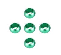 120Pcs Bird Aluminium Foot Ring Inner Diameter 8mm/10mm Pigeons Parrot Bird Outdoor Flying Training Identification Race Supplies(Green,Inner diameter 8mm)