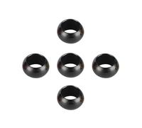 120Pcs Bird Aluminium Foot Ring Inner Diameter 8mm/10mm Pigeons Parrot Bird Outdoor Flying Training Identification Race Supplies(Black,Inner diameter 10mm)