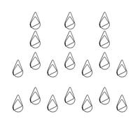 120pcs Black Metal Teardrop Paper Clips, Decorative Accent for Cards | Polished Smooth Finish, for Bookmarks and Letters, Suited to Journalers and Crafters in Offices
