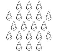 120pcs Black Metal Teardrop Paper Clips for Planners and Reports | Smooth Polished Finish, Decorative Accent, Prevents Tearing, for Scrapbookers and Office Organising