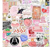 120PCS Book Stickers for Kindle, Funny Bookish Sticker for Reader, Reading Lovers Vinyl Waterproof Aesthetic Stickers for Water Bottles, Book, Laptops, Scrapbook,Skateboard