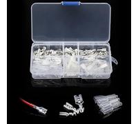 120PCS Box Insulated Male Female Wire Connector 2.8/4.8/6.3mm Electrical Crimp Terminals Termin Spade Connectors Assorted Kit