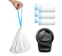 120pcs Cat Litter Bags for Litter Robot 4, Automatic Self Cleaning Cats Litter Box Waste Bags for Self-Cleaning Cat Box Multiple Cats Liners with Drawstring Pet Self Cleaning Waste Boxes Bags Liners
