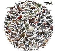120PCS Dinosaur Stickers for Kids - Waterproof PVC Decals for Water Bottles, Laptops, Notebooks, Party Bags - Cute T-Rex, Triceratops, Raptor & More - Perfect Dino Gifts for Boys & Girls, 5cm Each