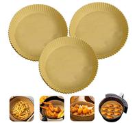 120Pcs Disposable Air Fryer Liners, 20cm Round Parchment Paper Sheets, Heat Resistant, Non-Stick, Waterproof, Food-Grade Baking Paper for Oven, Air Fryer & Steamer