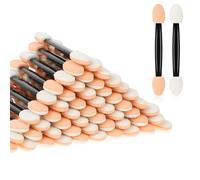120pcs Disposable Eyeshadow Applicator 2.5inch Eye Shadow Applicator Sponge Tip,Dual Sides Eye Shadow Brushes,Eye Make Up Applicators