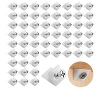 120Pcs Drawer Bottom Supports Repair Fix Mend Wedges Plastic Drawer Strengthener Reinforcement Furniture Chest Draw Bottom Supports for Sagging Drawers（with Screws）