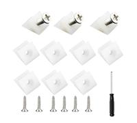 120pcs Drawer Repair Kit, Drawer Supports Drawer Bottom Sagging Repair Fix Mending Wedges, Drawer Repair Kit with Screws, Plastic Corner Brace Angle Code Bracket Fastener with Screws for Furniture