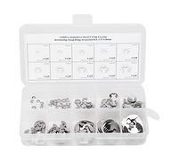 120Pcs E Clip Assortment Set Washer Stainless Steel External Retaining Ring Circlip 1.5mm to 10mm