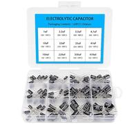 120PCS Electrolytic Capacitor Kit - 12 Value Capacitor Assortment from1uF to 470uF (16V~50V) and ±20% Tolerance- Aluminum Electrolytic Capacitors Set for DIY Electronics and Repair