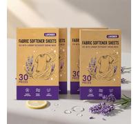 120pcs Fabric Conditioner Sheets, Tumble Dryer Sheets, Laundry Softening and Cleaning Sheets, Soften Fabric, Reduce Static Electricity, Care Fiber, Dissolves Quickly Without Leaving Residue (4, A)