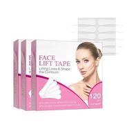 120Pcs Face Tape Lifting, Elasticity Tighten Lift Patches Faces Tapes Lifting Invisible V Line Shape Anti Wrinkle Tape for Jaw Lifts Face Lift Anti Wrinkle Eye (3PACK)
