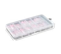 120Pcs French Press On Nails, Full Cover Almond False Nail Tips, Removable Mixed Size Accessories