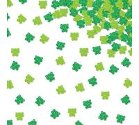 120pcs Frog Table Confetti, Reptile Animal Paper Confetti, Green Glitter Frog Birthday Table Scatter, Rainforest Animal Baby Shower Party Decoration