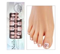 120Pcs Full Cover Press On Toenails For French Tip Manicure Home Pedicure Supplies Beauty Accessories Manicure Toenails
