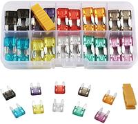 120PCS Fuse Car Kit Assorted Auto Car Truck Standard Blade Fuse Assortment 2A 3A 5A 7.5A 10A 15A 20A 25A 30A 35A Protected circuits