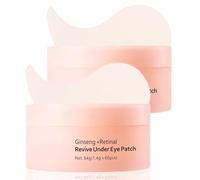 120PCS Ginseng+Retinol Under Eye Masks for Puffy Eyes,Revive Under Eye Patches,Eye Patches for Dark Circles,Eye Bags Removal,Wrinkles,Niacinamide & Collagen,Revitalizing Eyes Care